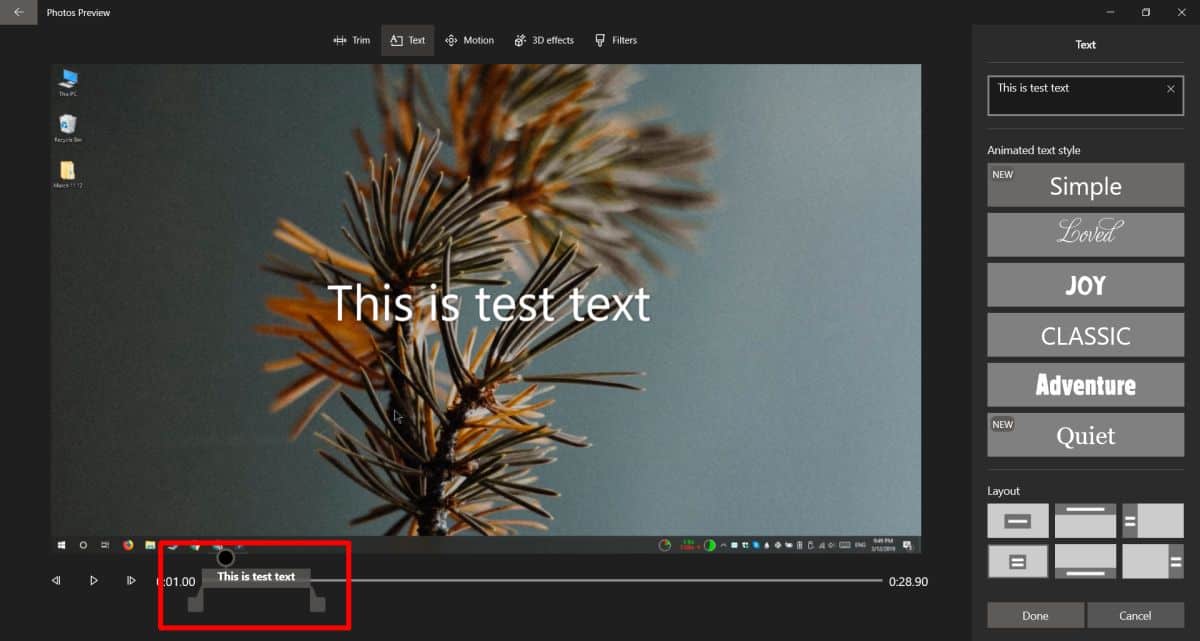 Cara menambahkan teks ke video di Windows 10