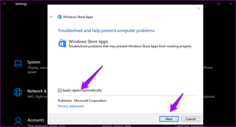Fix Microsoft Store Hämtar inte applikationer eller spel Problem 10