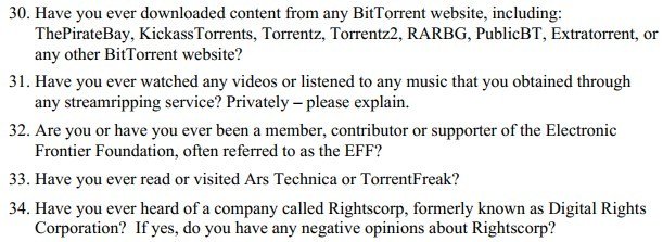 Etikettrekord kommer att fråga potentiella domare om piratkopiering om de läser TorrentFreak 1