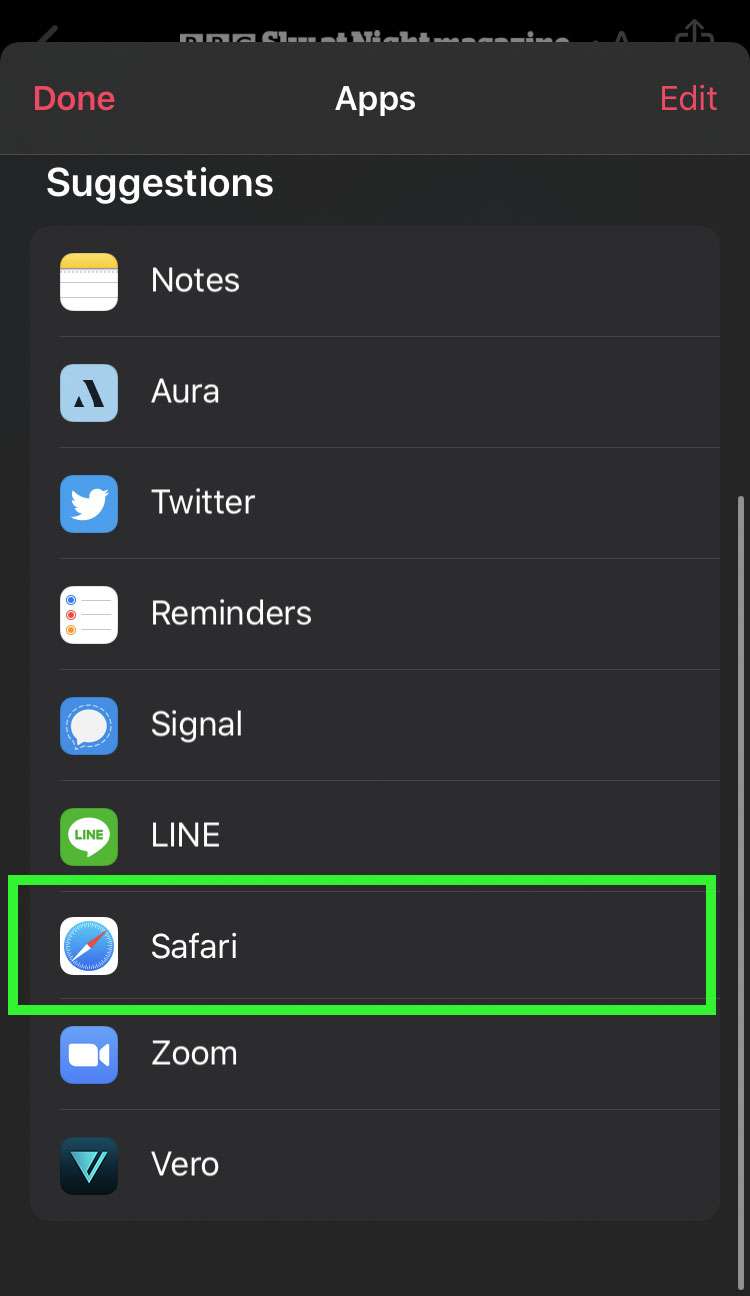 Apple News-nyheter öppnas i Safari 5