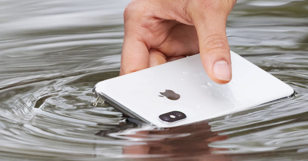 iPhone i vatten