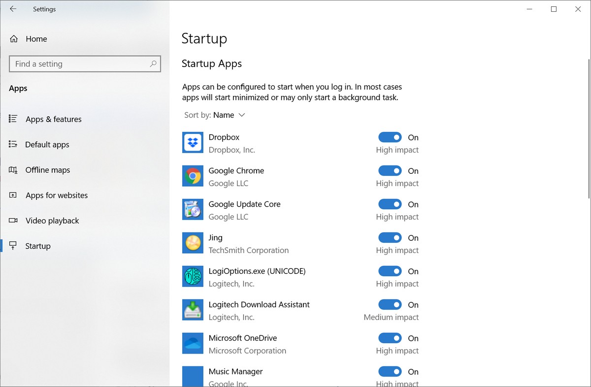 Hur man hanterar Windows 10 aktiva startprogram 2