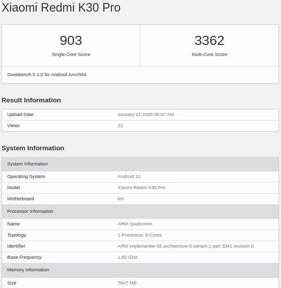 - ▷ Xiaomi menyiapkan telepon dengan SD865 dan tanpa kamera 108MP; itu akan menjadi Redmi K30 Pro »- 1