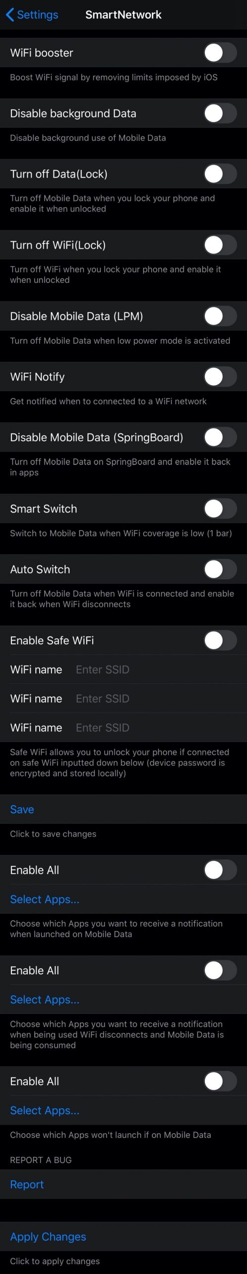 SmartNetwork hjälper dig att hantera din iOS-enhets nätverksanslutning 5