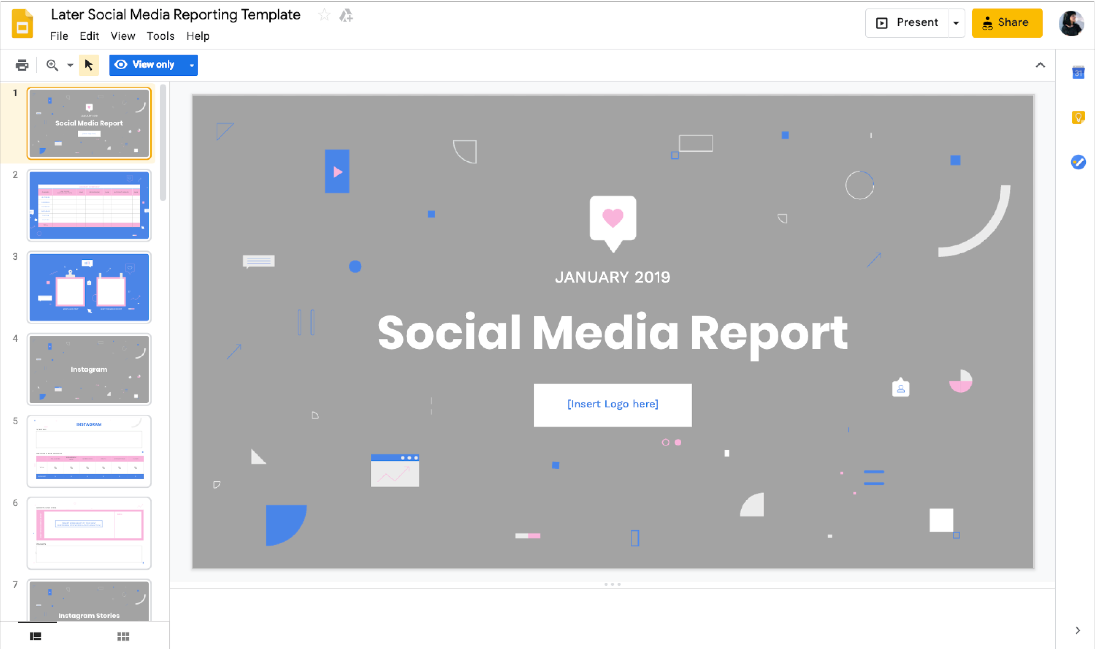 laporan media sosial