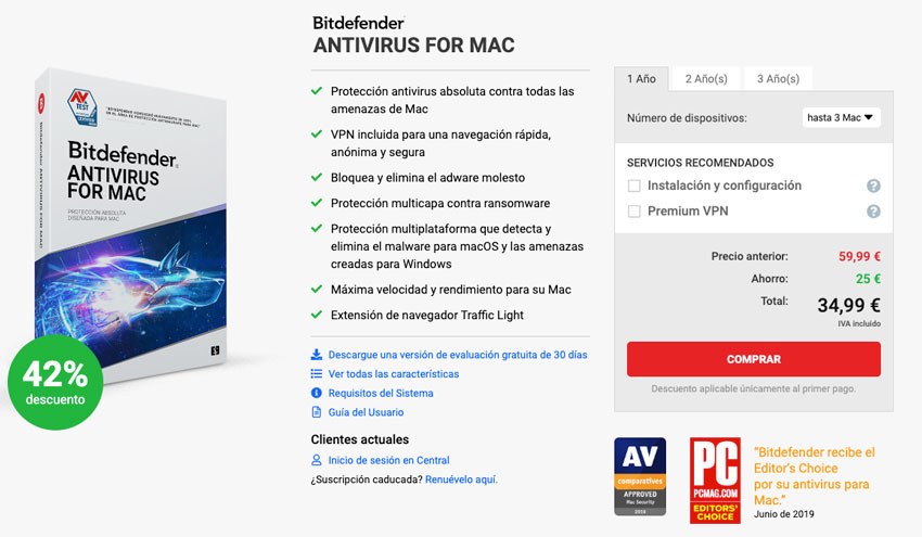 Köp Bitdefender Antivirus för Mac