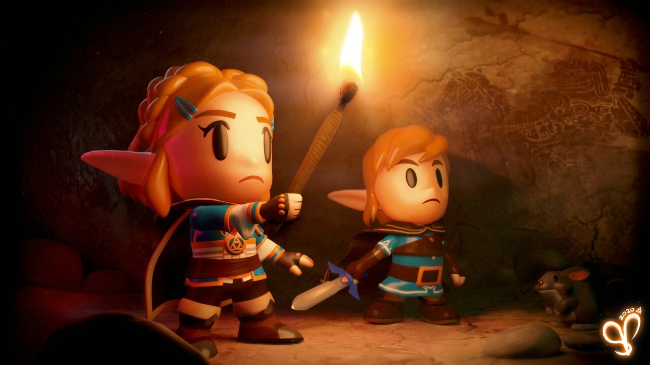 Acak: Bagaimana Jika Zelda: Breath Of The Wild 2 Tampak Seperti Link's Awakening On Switch?