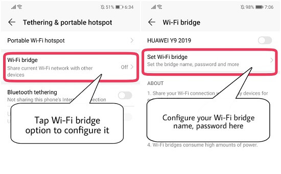 Cara menggunakan Wi-Fi Bridge pada perangkat Huawei untuk memperluas jangkauan WiFi 2