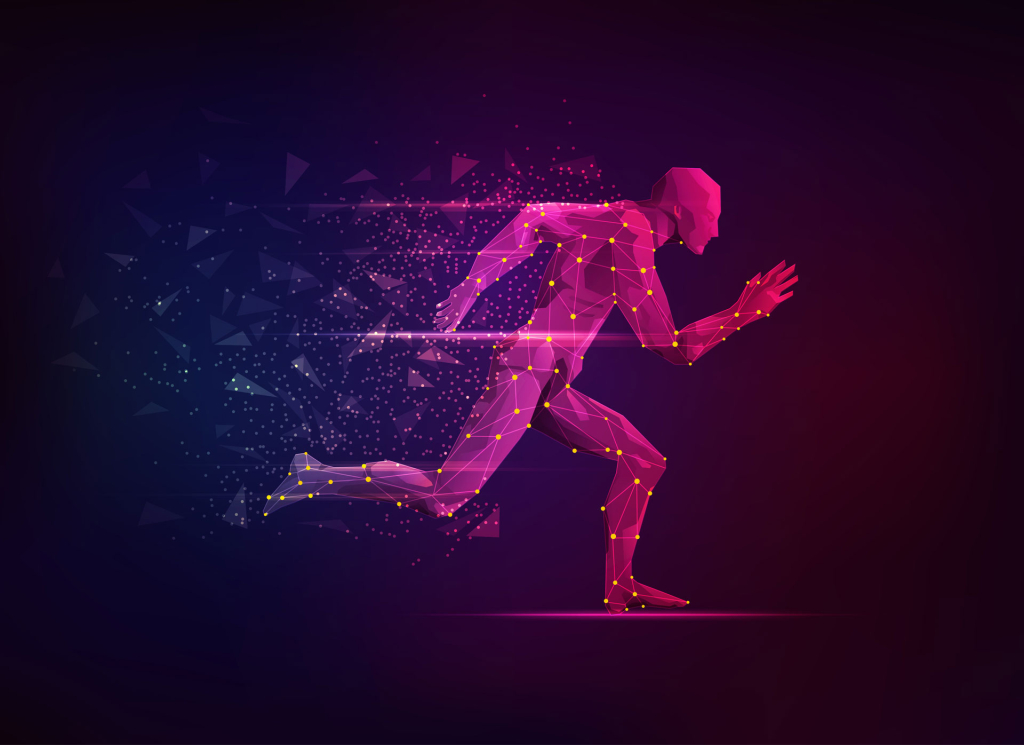 Solusi kecerdasan buatan Intel untuk Olimpiade Tokyo melakukan pemindaian atlet secara 3D untuk menghasilkan data.