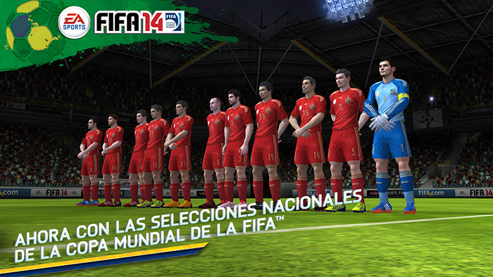 Spela Brazilian World Cup på FIFA 14 för iPhone och iPad 3