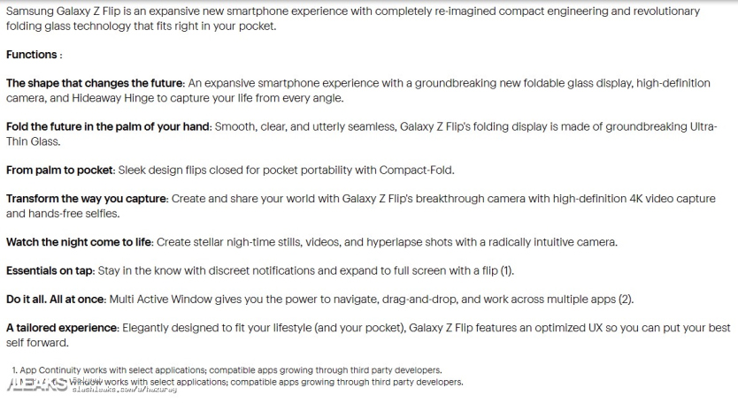 Kebocoran baru mengatakan Samsung Galaxy Z Flip akan menjadi ponsel pertama dengan layar kaca yang dapat dilipat 1