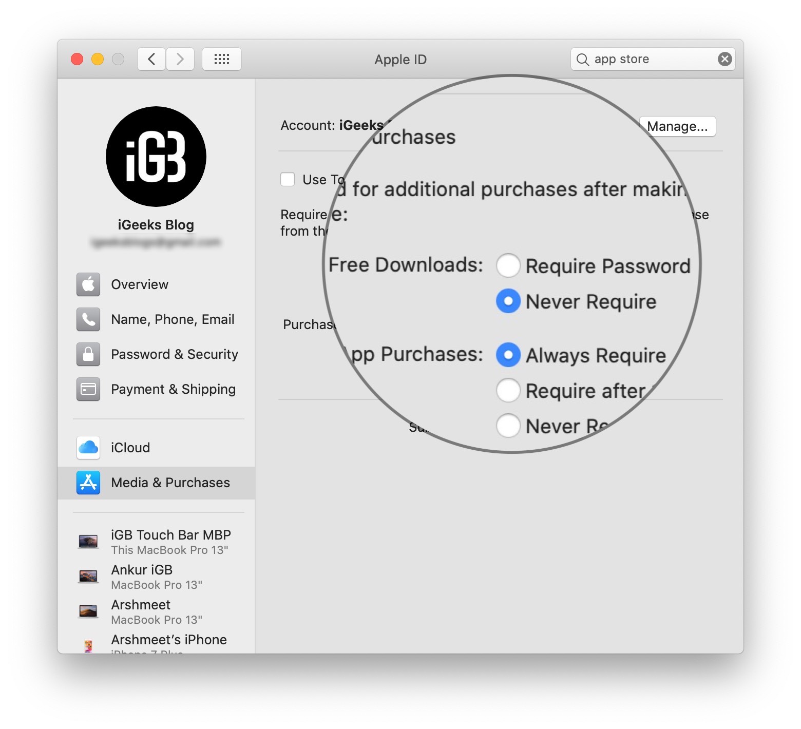 Pilih Tidak Perlu di Unduhan Gratis di Apple ID di Mac