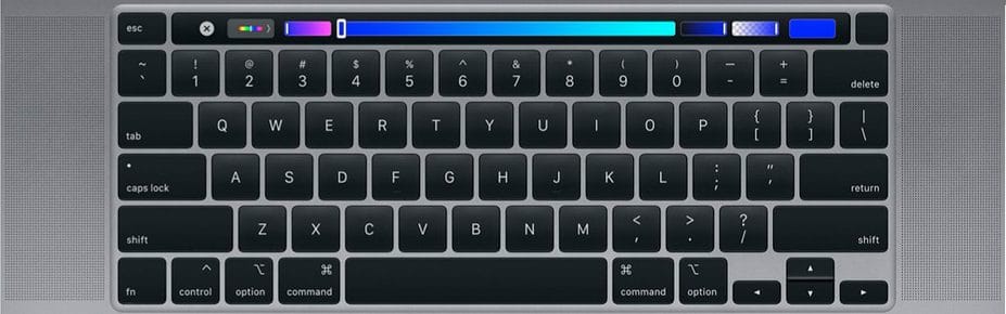 Tangentbordet på den nya MacBook Pro 16