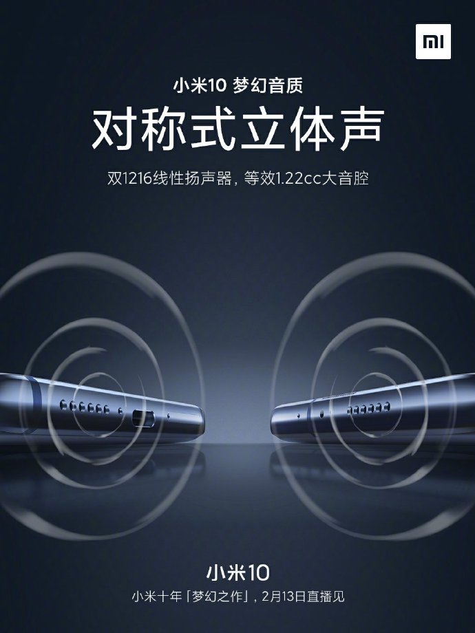 Xiaomi Mi 10 Speaker Stereo