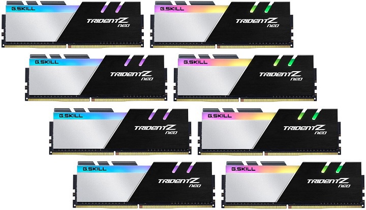 G-Skill menghadirkan kit memori 256 GB Trident Z Neo DDR4-3600 untuk Ryzen Threadripper 3990X