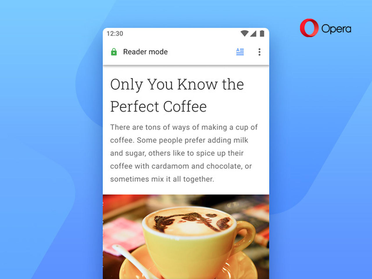 Opera untuk pembaruan Android menyederhanakan mode membaca untuk halaman yang tidak terlalu mobile