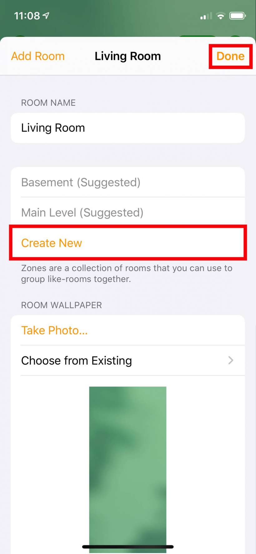 Cara menambahkan kamar dan zona di aplikasi Beranda iPhone »