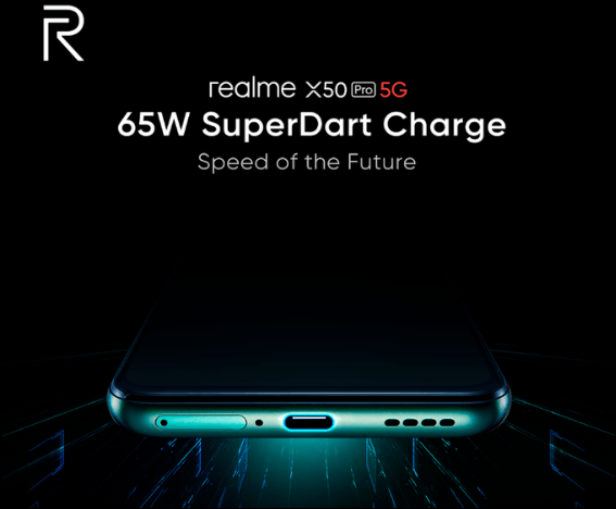 Realme mengkonfirmasi pengisian SuperDart 65W pada Realme X50 Pro 5G