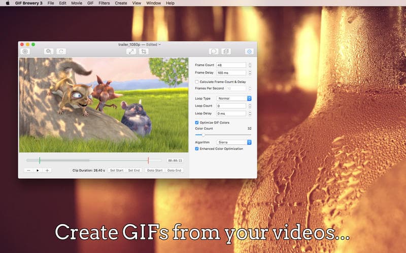 Mencari add-on untuk bekerja dengan video di macOS? Memenuhi Pabrik Bir GIF 3 1