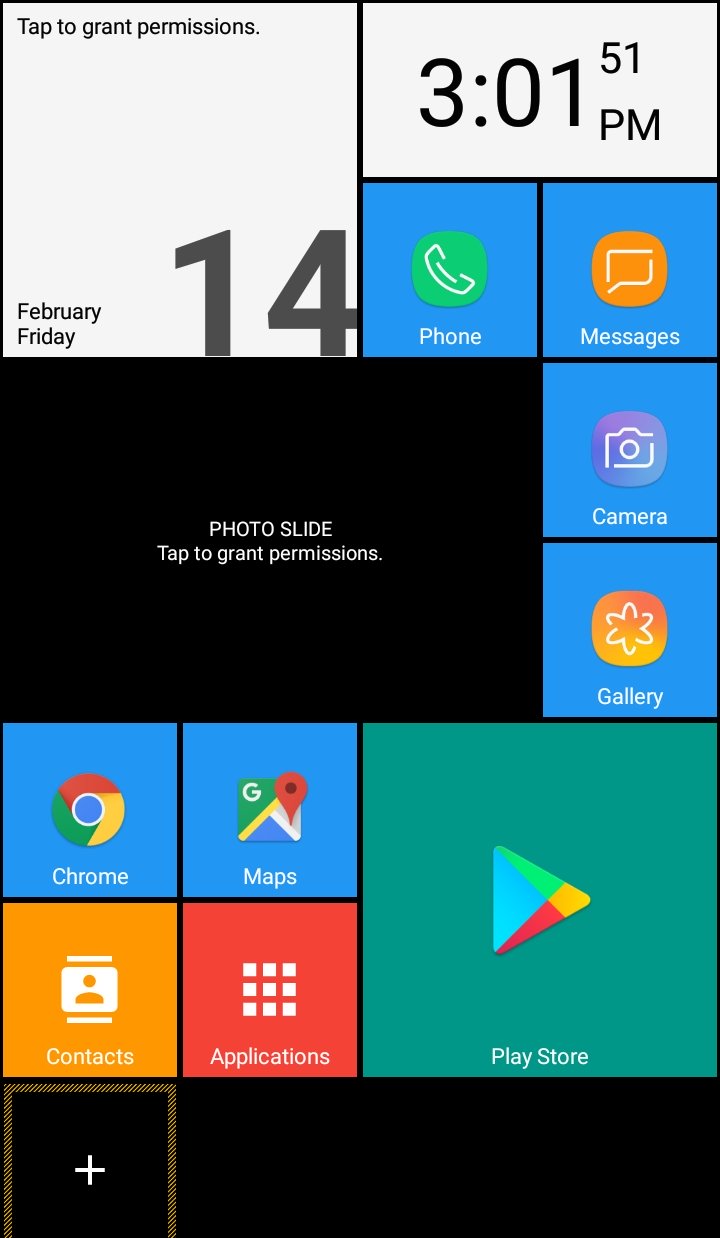 Microsoft terbaik Windows Launcher untuk Android - Square Home 3 Layar Mulai Peluncur