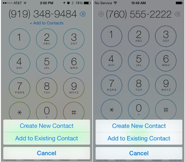 iOS 7.1 Beta 4 - Lägg till kontakter