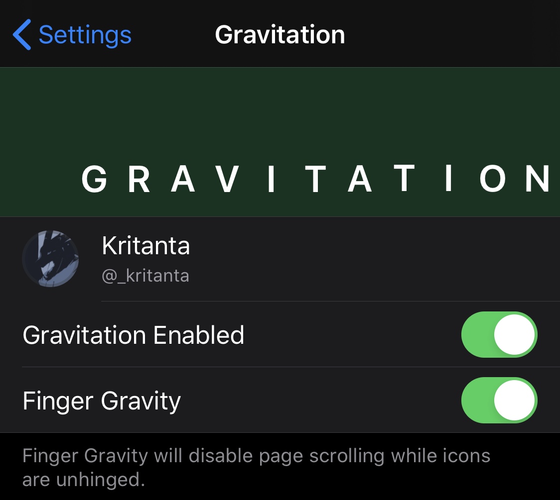 Gravity membawa gravitasi ke layar beranda iPhone Anda dengan jailbreak 3