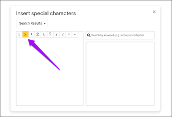 Sisipkan Karakter Khusus Google Docs 4