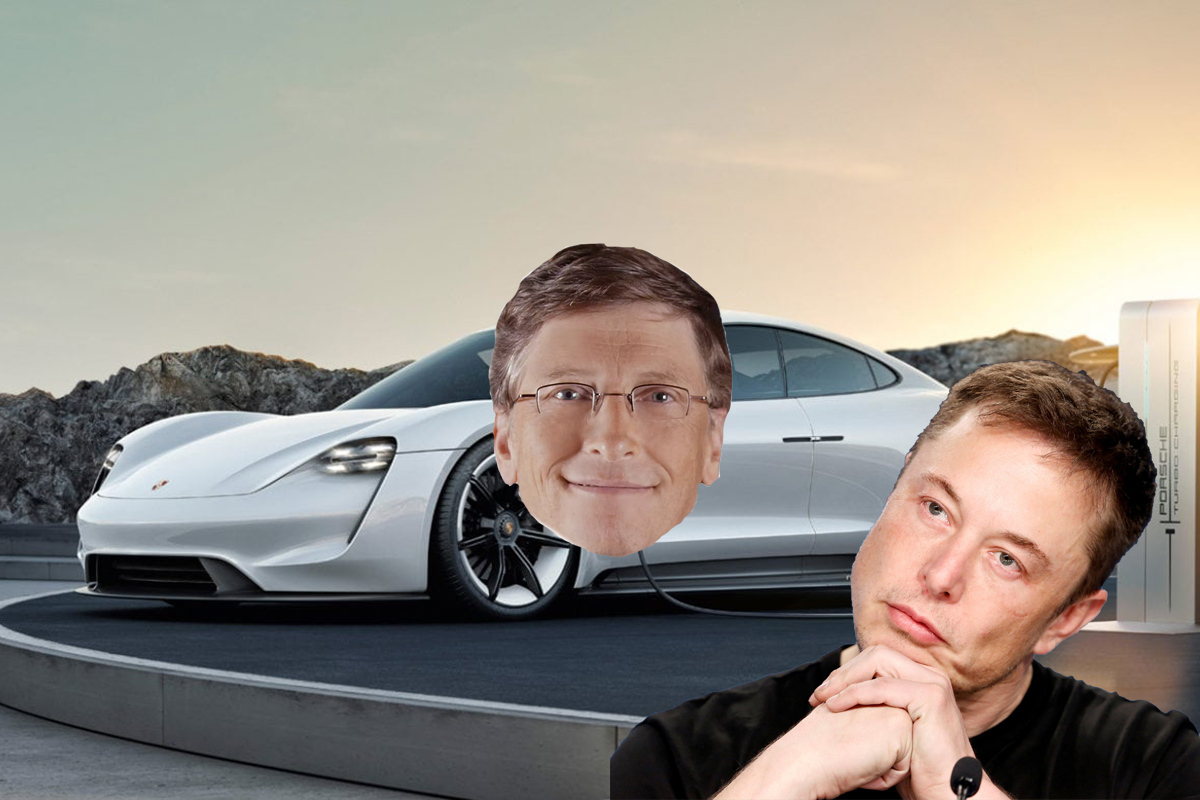 Elon Musk marah pada Bill Gates karena dia membeli Porsche Taycan