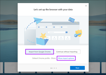 Microsoft Edge Chromium Browsing Data Import 1