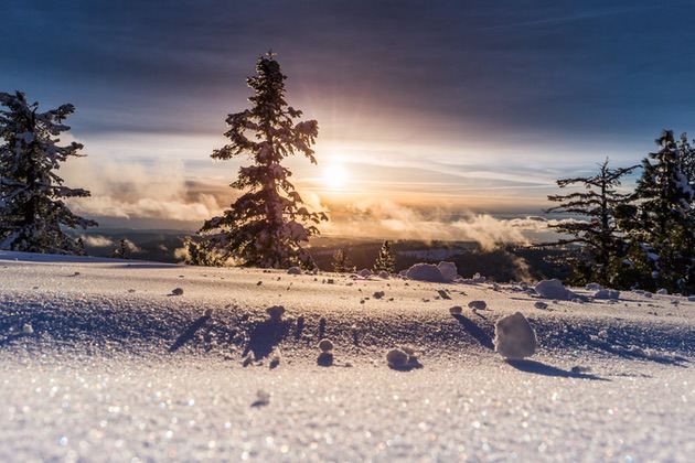 Landskapsfotografering: Snöig natur