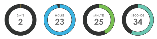 Contoh timer dibuat dengan Countdown Timer Ultimate