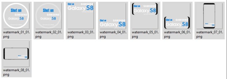 Vattenmärke för Galaxy S8