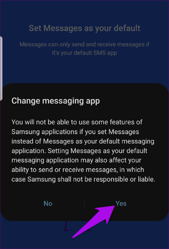 Messaging Android Rcs Set Default Ya