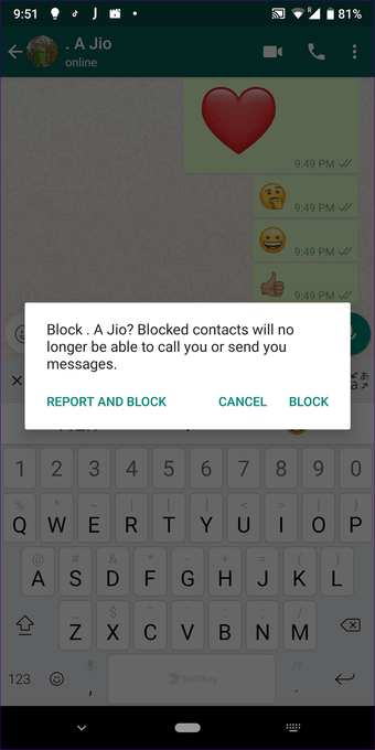 Block på Whatsapp 3