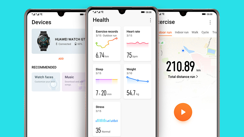 Skriv ut Huawei Health-applikation