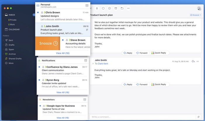 Spark Email Client för Mac