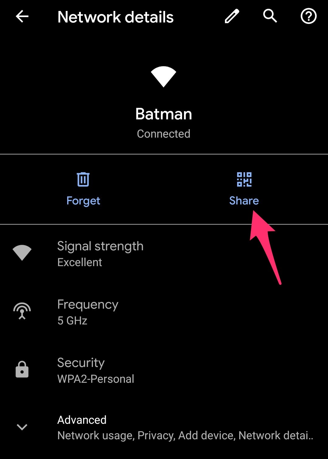Android 10: Cara mudah berbagi jaringan Wi-Fi menggunakan kode QR 2
