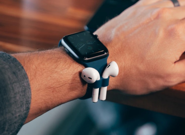 AirBand: Tali untuk Apple Watch, yang termasuk dudukan headphone AirPods