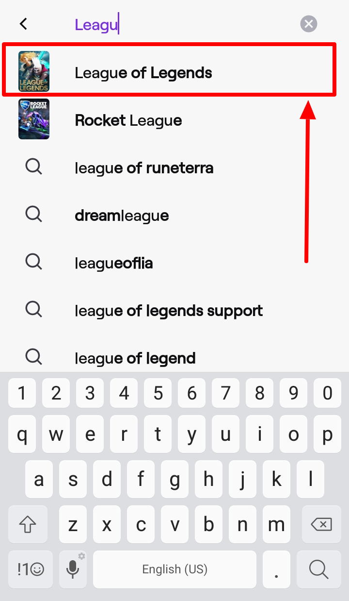 Hur man ser League of Legends på Android - Titta med Twitch - Steg 5.2