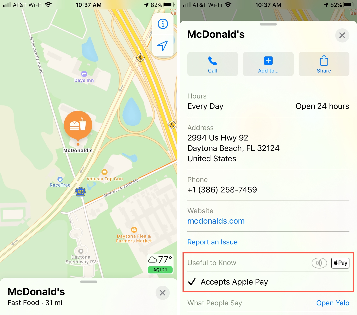 Peta Menerima Apple Pay iPhone