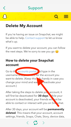 Cara Menghapus Akun Snapchat Anda 9