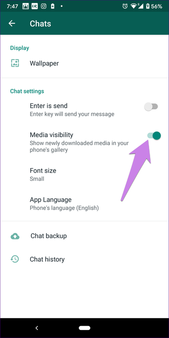 Gambar Whatsapp tidak menampilkan galeri di android iphone 4