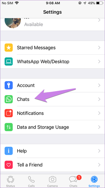 Gambar Whatsapp tidak menampilkan galeri di iphone android 18