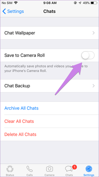 Gambar Whatsapp tidak menampilkan galeri di android iphone 19