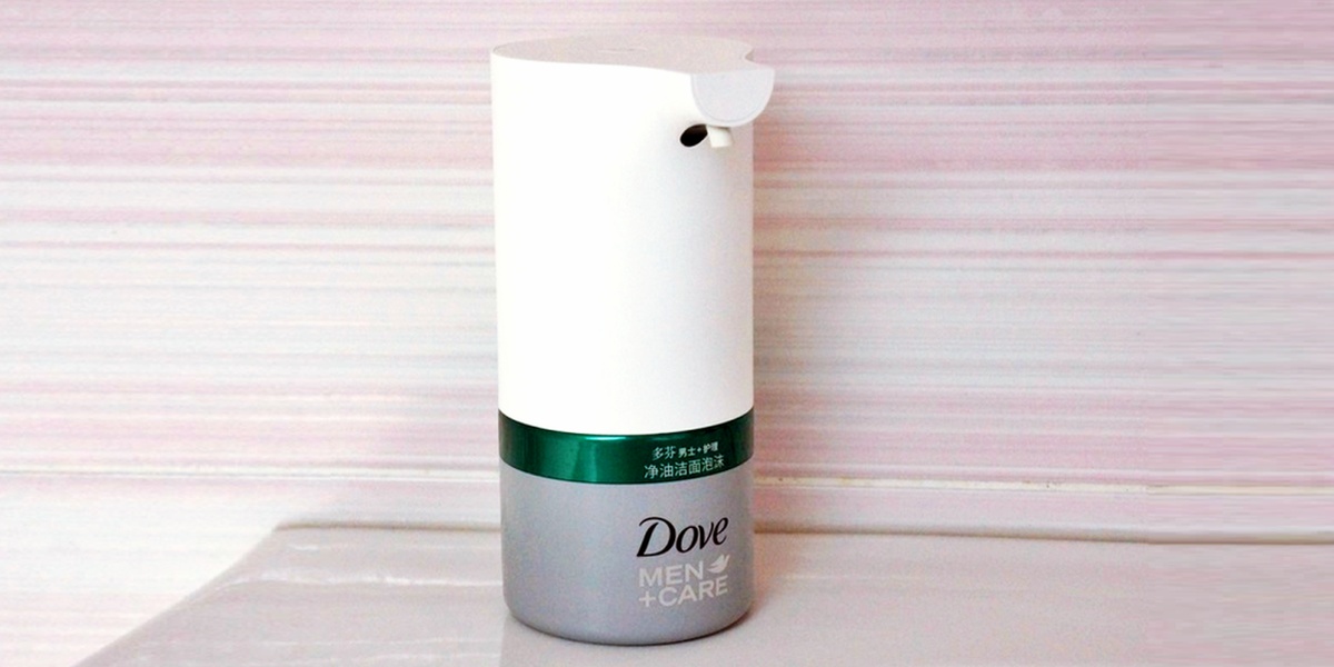 Dispenser sabun Xiaomi Mijia, seri Dove Care khusus untuk pria