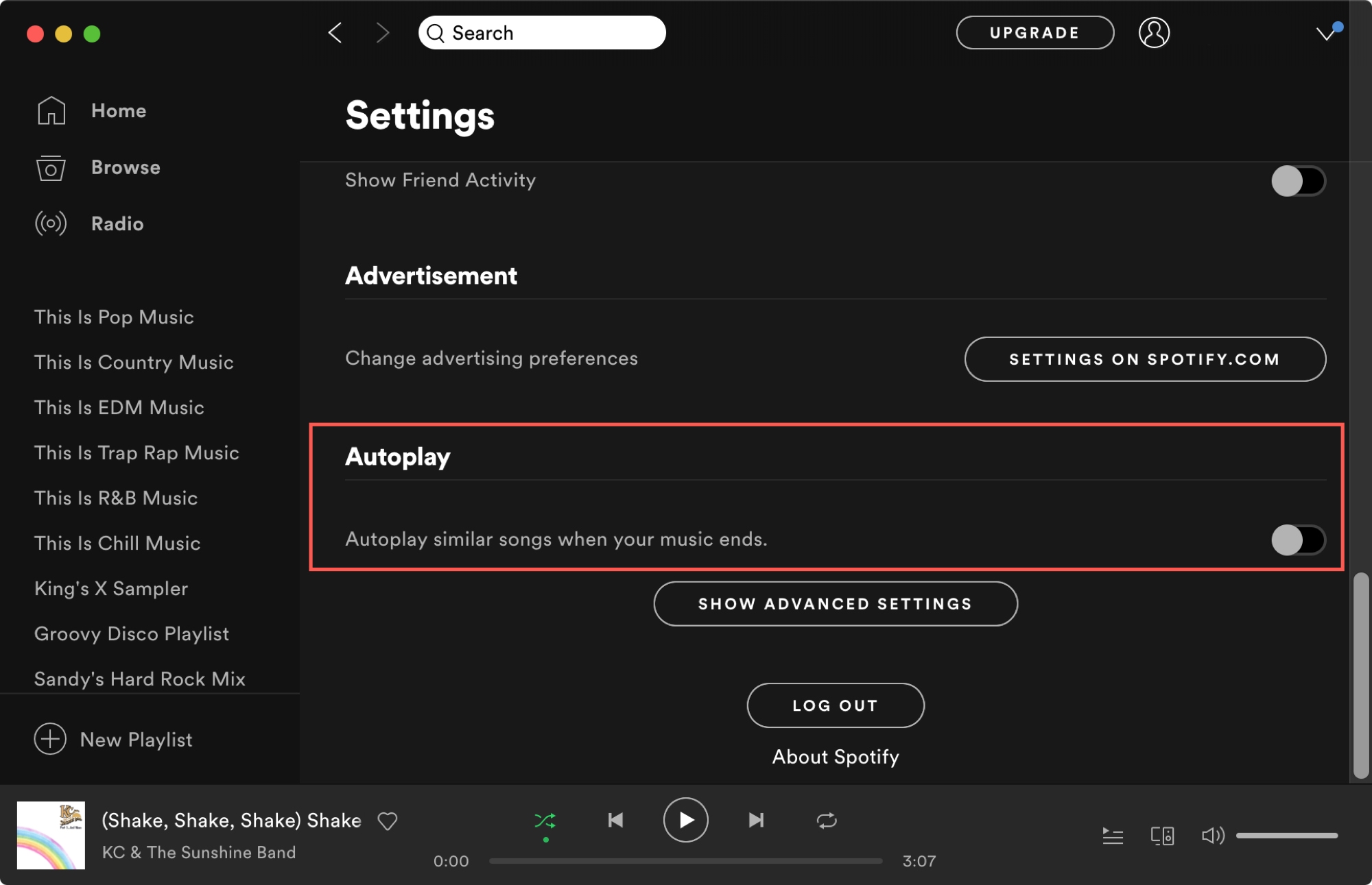 Stoppa Spotify Autoplay Mac
