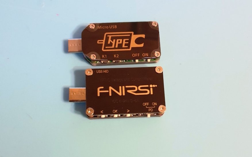 Dua kembar: penguji USB Ruideng TC66 dan Fnirsi FNC88 2