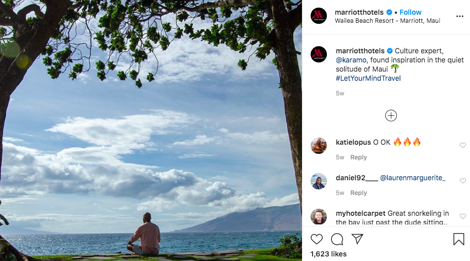 Hashtag Evergreen - Hotel Marriott - Instagram