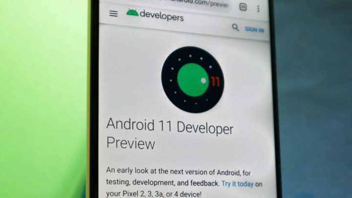 Android 11 Google smartphones bakre beröring