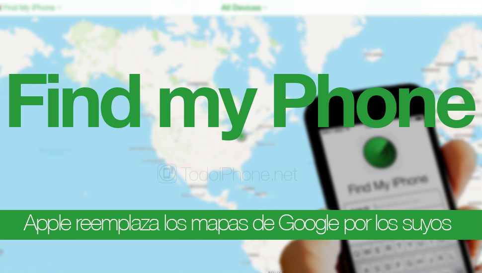 Apple ersätter Google maps med dina på Find My iPhone 2